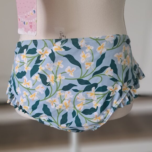 IDOPIO 3 Piece  Floral Bikini  with Cover Up Maxi Sarong Sz. Large NWT - Picture 6 of 14